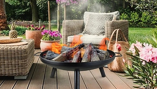 Large 60cm Steel Garden Fire Pit