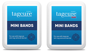 10 or 20 Tagcure Skin Tag Removal Top-Up Mini Bands - Original or Plus