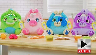 Kids' Insulated Cute Monster Plush Lunch Box - 4 Colours