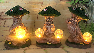 Solar Resin Wise Tree LED Garden Statue - 3 Styles