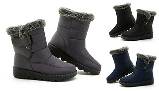 Womens Warm Faux Fur Lined Snow Boots - 3 Colours