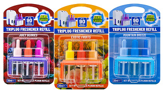 2-Pack of Aero Fresh Triplug Air Fresheners - 14 Scents