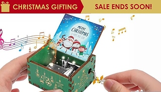 Mini Wooden Christmas Music Box - 9 Designs