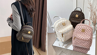 Faux Leather Mini Fashion Pattern Backpack - 3 Colours