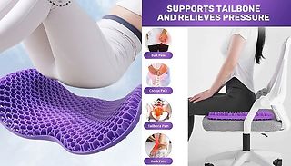 Breathable Non-Sip Gel Seat Cushion - 2 Sizes & 4 Colours