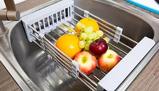 Retractable Kitchen Sink Rinse Basket - 1 or 2 Pack!
