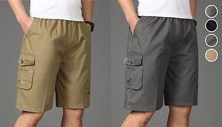 Multi-Pocket Casual Cargo Shorts- 5 Sizes & 4 Colours