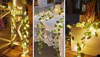 Solar-Powered Ivy String Lights - 4 Options 