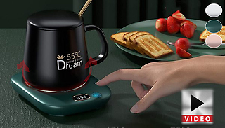 USB Coffee Mug Cup Warmer with Optional Mug - 6 Colours