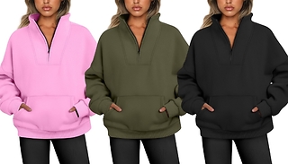 Half Zipper Sweatshirt - 10 Colours, 8 Sizes