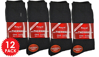 12 Pairs of Ladies' Thick Thermal Sport Socks