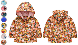 Girls Patterned Rain Coat  8 Styles & 4 Sizes