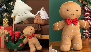 Christmas-Themed Cuddly Plush Dolls - 4 Designs 