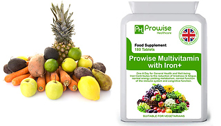 6-Month Supply of Prowise Multi Vitamins & Iron Tablets - 180 Tablets
