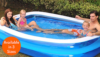 Inflatable Outdoor Family Paddling Pool - 3 Sizes