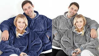 Unisex Soft Oversized Hoodie Blanket - 2 Colours