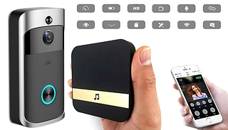 Wireless HD 1080P Wi-Fi DoorBell With Optional Receiver - 2 Colours