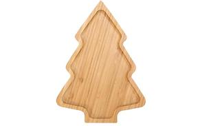 Wooden Christmas Tree Shape Appetizer Serving Tray
