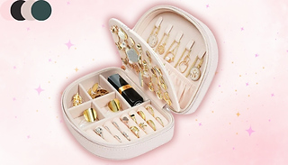 Double-Layer Travel Jewellery Storage Case - 4 Colours 