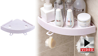 1, 2, 3 or 4 Bathroom Snap Up Corner Shelves
