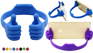 1 or 2 Thumbs-Up Hands Phone Holder Clip - 8 Colours