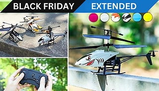 Remote-Control Flying Helicopter Drone - 6 Colours