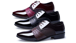 Men's Faux Leather Party Shoes - 3 Colours & 8 Sizes