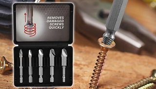 Dekton 5-Piece Damaged & Broken Screw Remover Kit!