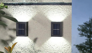 Pair of Solar Powered Up-Down Wall Lights - 3 Colours