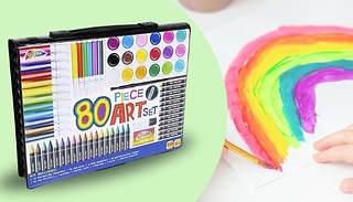 Grafix 80-Piece Art Set and Case