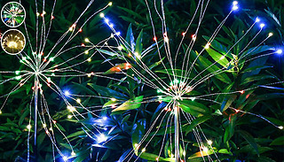 90-150 LED Solar-Powered Firework Outdoor Light - 3 Colours