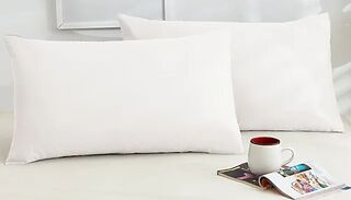 2-Pack Solid Colour Hotel Pillowcases - 8 Colours!