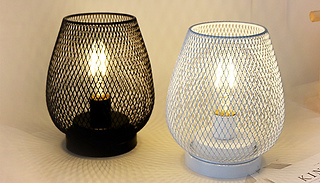 1 or 2 Decorative Bird Cage LED Table Lamp - 2 Colours