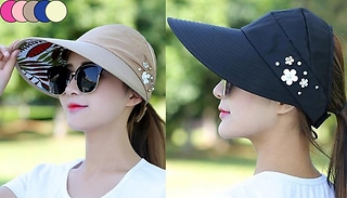 Folding Visor-Style Sun Hat - 5 Colours