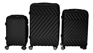 Three-Piece Hard Shell Travel Suitcases