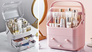 Makeup & Skin Care Organising Carry Case - 2 Colours & 3 Sizes