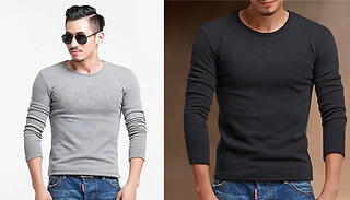 Men's Fleece Long Sleeved Top - 5 Sizes & 3 Colours