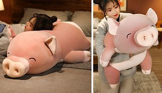 Giant Plush Pig Cushion - 2 Sizes