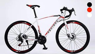 Ebykka Equinox Pro Road Carbon Steel Racing Bike - 3 Colours