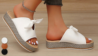 Women's Bow Knot Platform Sandals - 3 Colours & 6 Sizes