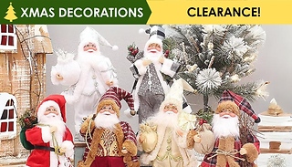 Realistic Santa Claus Christmas Decoration Figures - 6 Designs