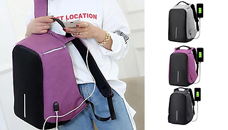 USB Charging Anti-Theft Travel Backpack - 3 Colours