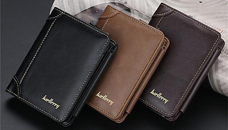Men's Modern Short Stylish Billfold Wallet - 3 Colours