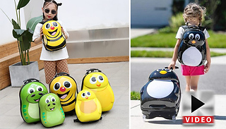 Kid's Cute Creature Carry-On Backpack & Suitcase - 7 Designs