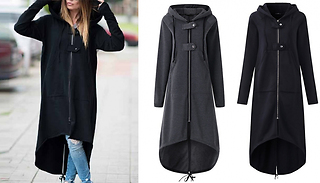 Full Body Zip-Up Hooded Jacket – 2 Colours & 6 Sizes