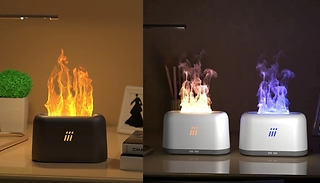 Humidifier with Colour Changing Flame Effect - 2 Styles, 2 Colours