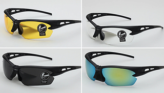 2-Pack of Men's Sports Polarised Sunglasses - 7 Colours