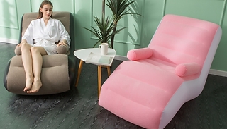 Inflatable S-Shaped Chaise Lounge - 2 Colours 