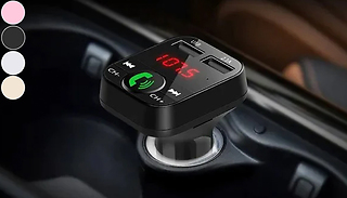 3-in-1 Wireless Car Bluetooth FM Transmitter - 4 Colours