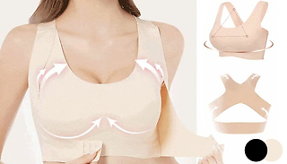 Non-Wired Front Fastening Posture Correcting Bra - 2 Colours & 4 Sizes
